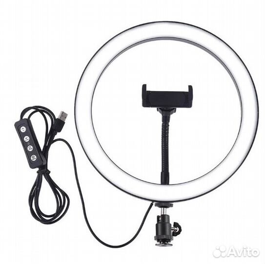 Светодиод. кольцо 26см + штатив