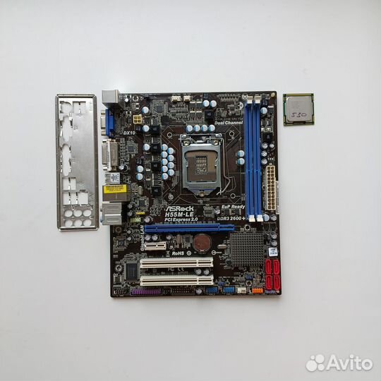 ASRock H55M-LE Rev. G/A 1.01 (LGA 1156) + i3 530