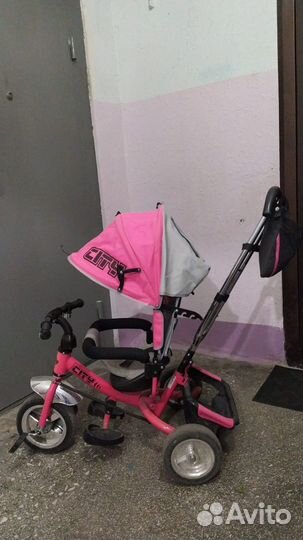 Детский велосипед с родительской ручкой отдам