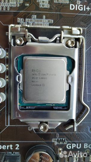 Материнская плата Asus B85-plus с процессором