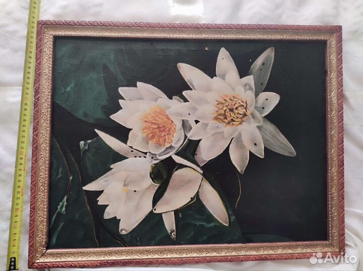 Картина маслом на холсте старинная