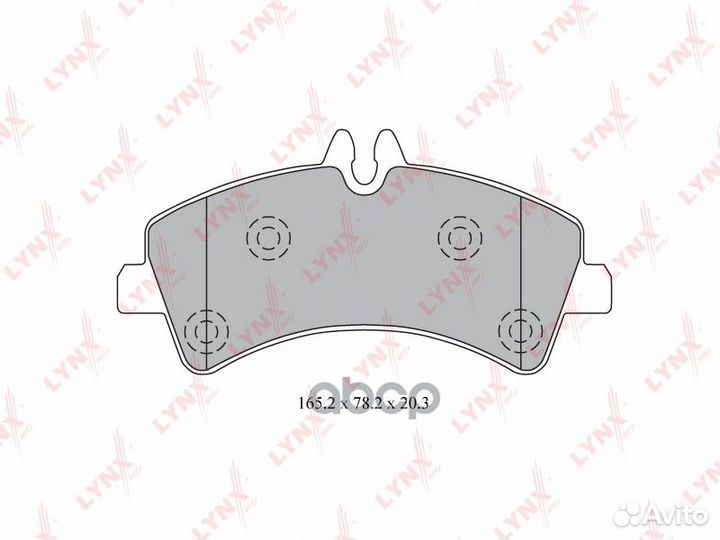 Колодки тормозные дисковые зад BD5344 lynxauto