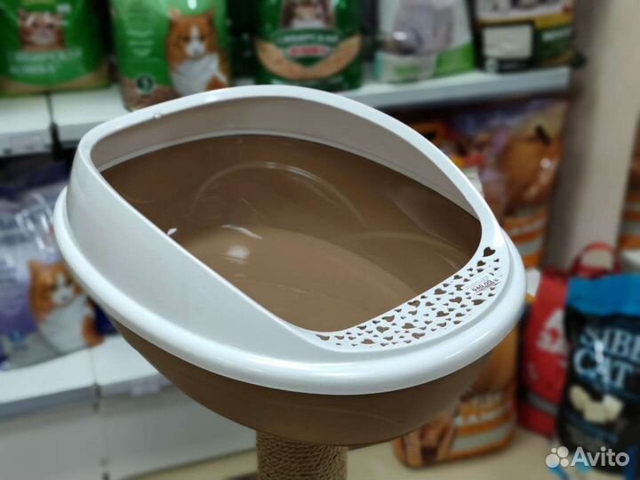 Туалет-лоток для кошек с высоким бортом