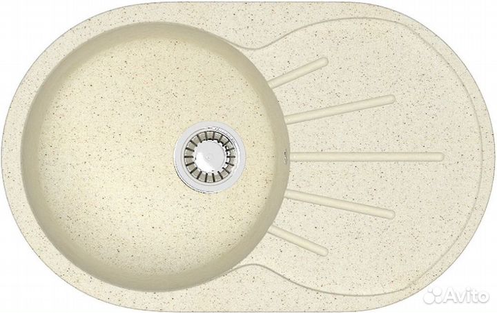 Мойка кухонная zett lab. T110Q002 бежевая