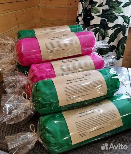 Валик с кедровый стружкой, подушка