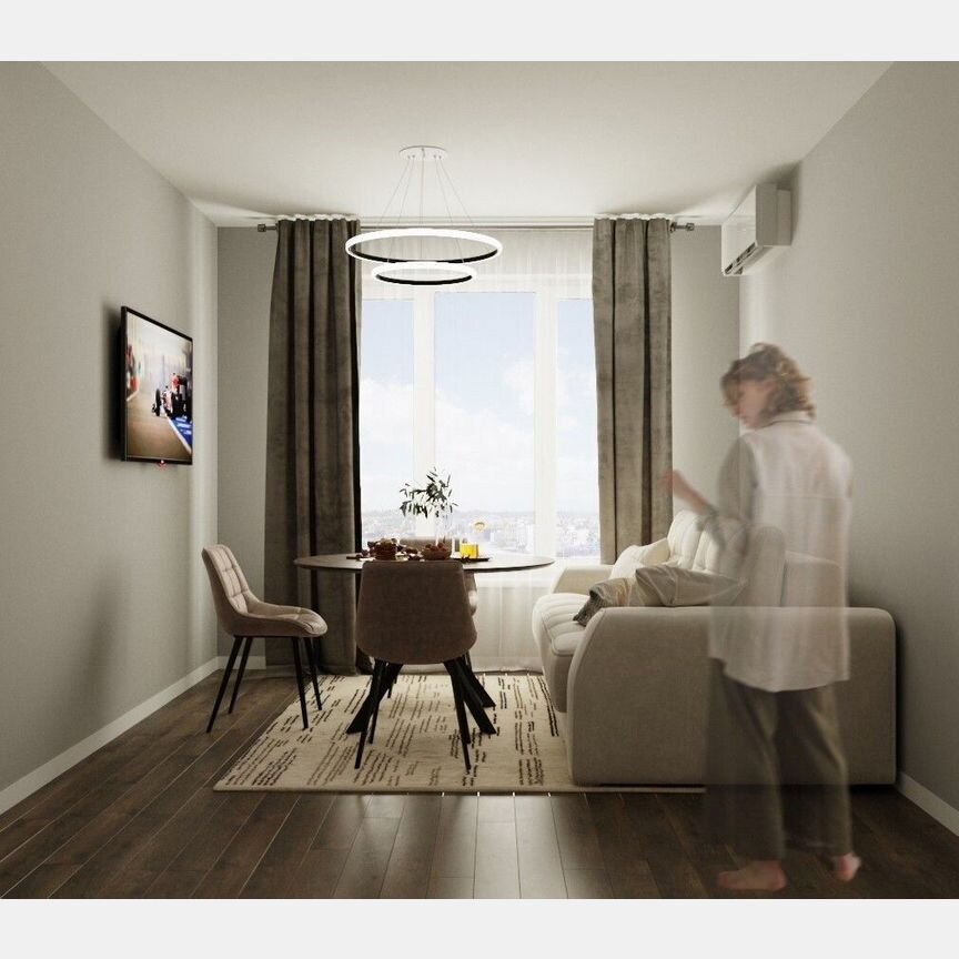 1-к. квартира, 43,8 м², 2/8 эт.