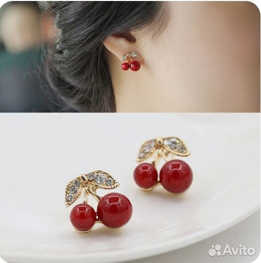 Серьги «Вишенки» для девочек