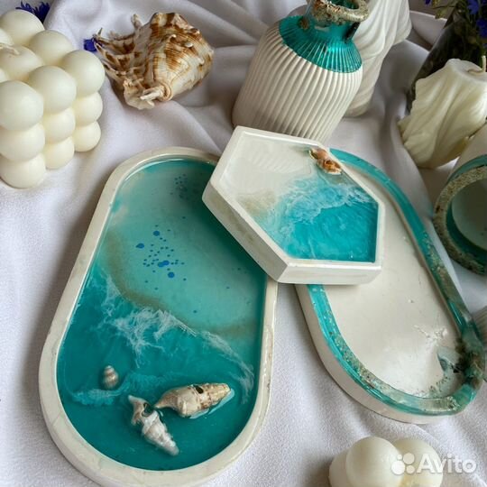 Поднос из гипса