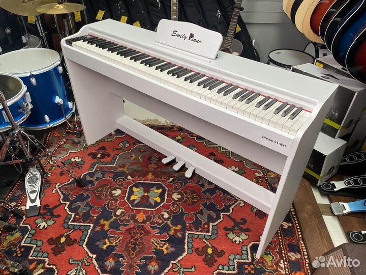 Цифровое пианино 88 клавиш белое