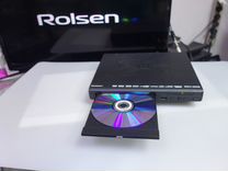 DVD-плеер Rolsen RDV-2009, черный USB 2.0