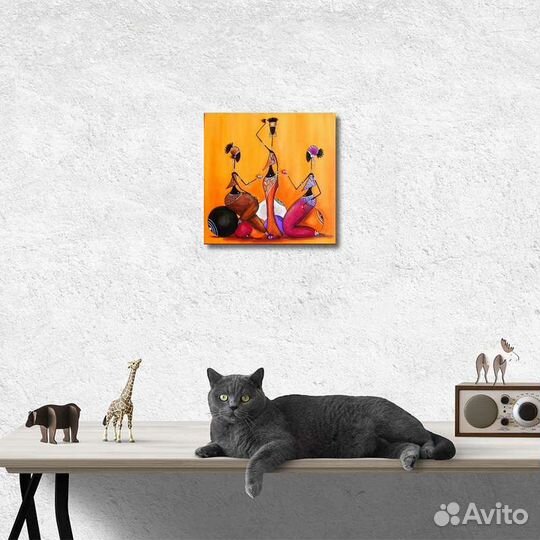 Картина девушки африканки