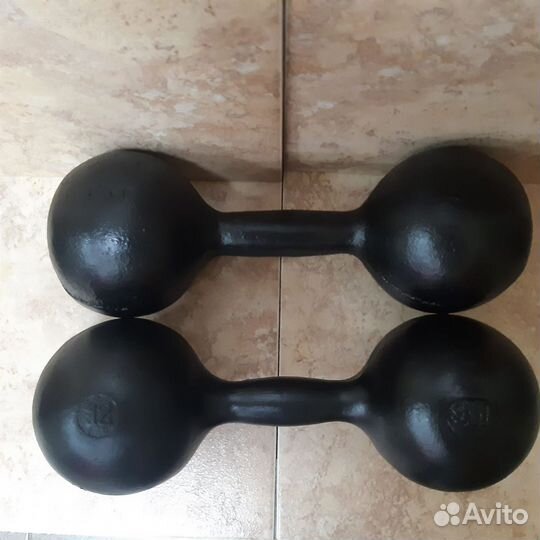 Гантели две по 12 кг меняю на гирю 24 кг