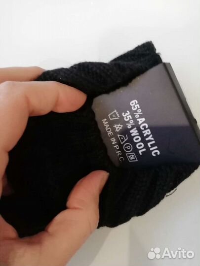 Перчатки вязаные женские длинные