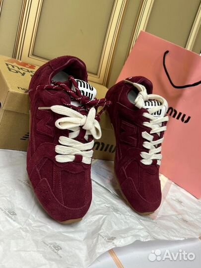 New balance/MIU MIU коллаборация кроссовки женские