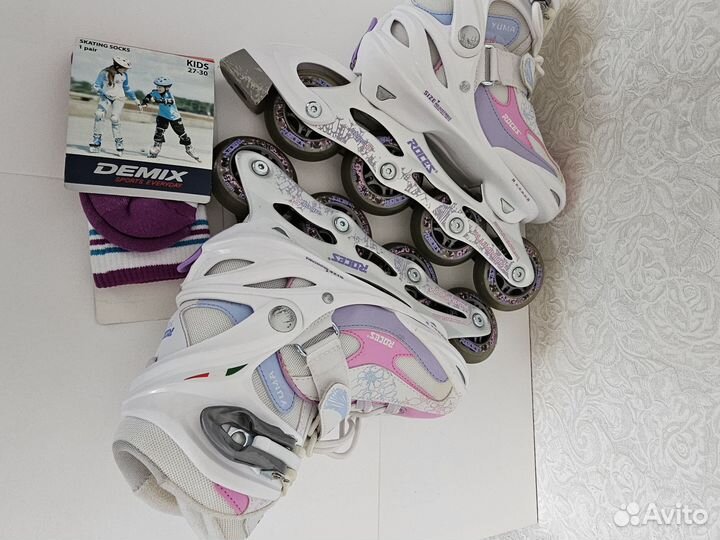 Роликовые коньки для девочки, размер 31 -36