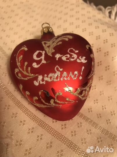 Елочная игрушка Сердце