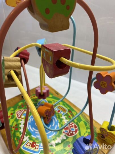 Развивающие игрушки деревянный лабиринт детский