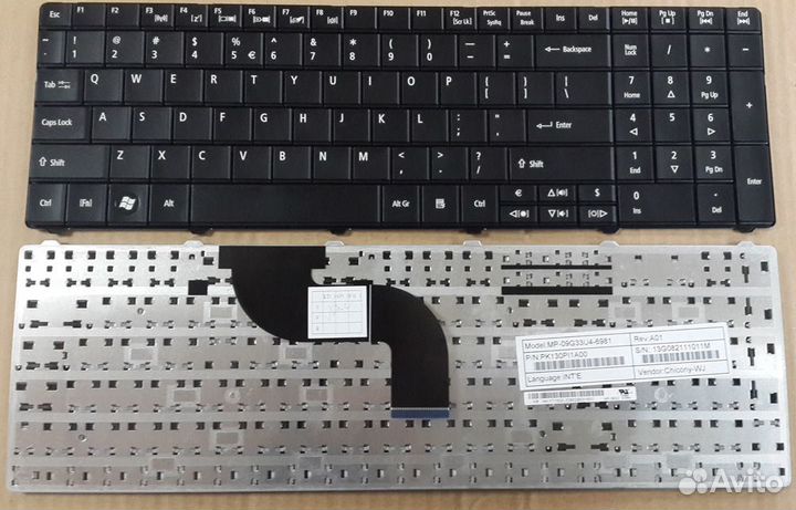 Клавиатура для Acer Travelmate 5542 E1-521 E1-531