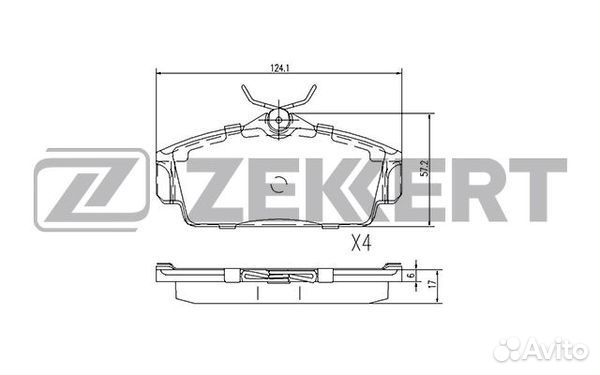 Колодки тормозные Nissan Almera (N16) 00-06, Prime