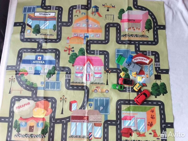 Коврик с машинками