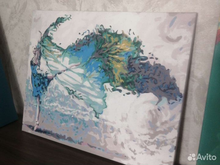 Картины по номерам раскрашенная