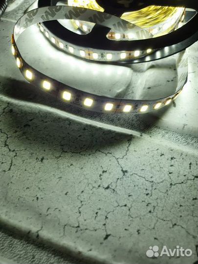 Лента LED Белый (12V-9.6W-120led/m) -6000K -IP20