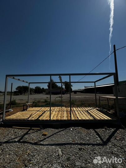 Готовые каркасы бытовок 6/2.4