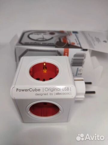 Разветвитель PowerCube Original с зарядкой на 2USB