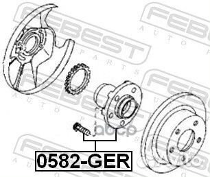 Ступица задняя mazda 626 GE 1991-1997 0582-GER