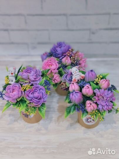 Букеты наборы мыло ручной работы