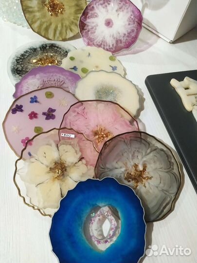 Тарелки, подстаканники, наборы ручной работы