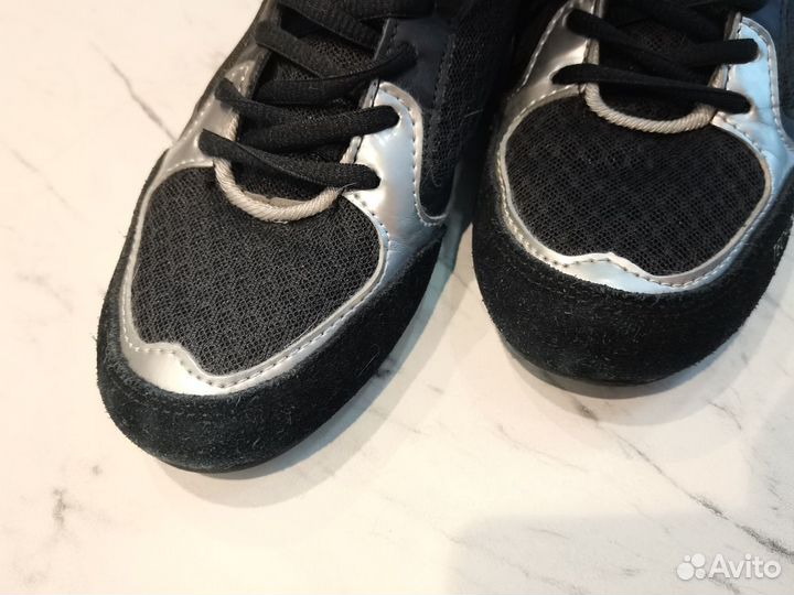 Боксерки clinch punch черно-серебристые C417 обувь