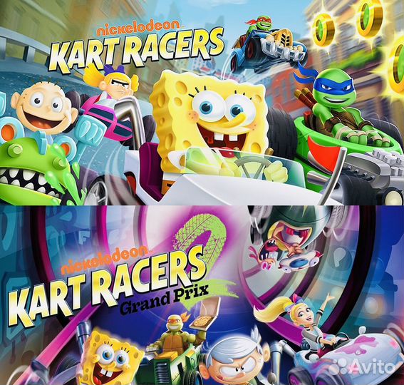 Nickelodeon Kart Racers (Все части) Xbox