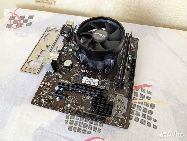 Комплект Ryzen 5 2600 Мать 16 Гб оперативки SSD