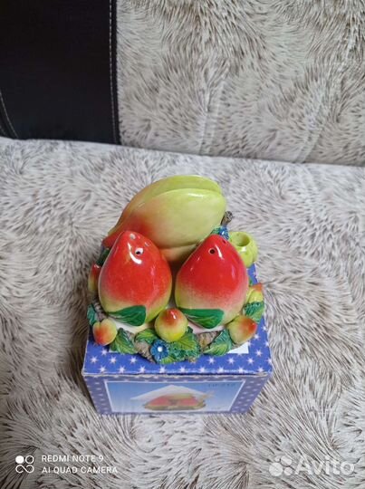 Набор для специй,солонка+перечница+салфетница