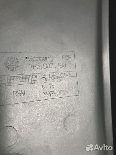 Заглушка бампера Volkswagen Multivan