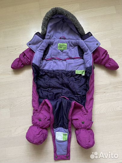 Зимний комбинезон для девочки 74