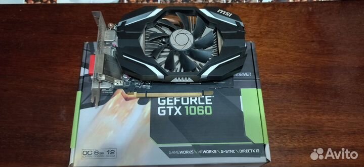 Видеокарта MSI GTX 1060 6gb
