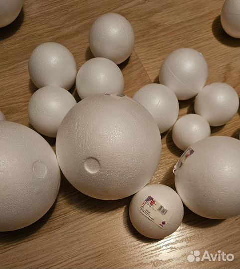 Пенопластовые шары одним пакетом