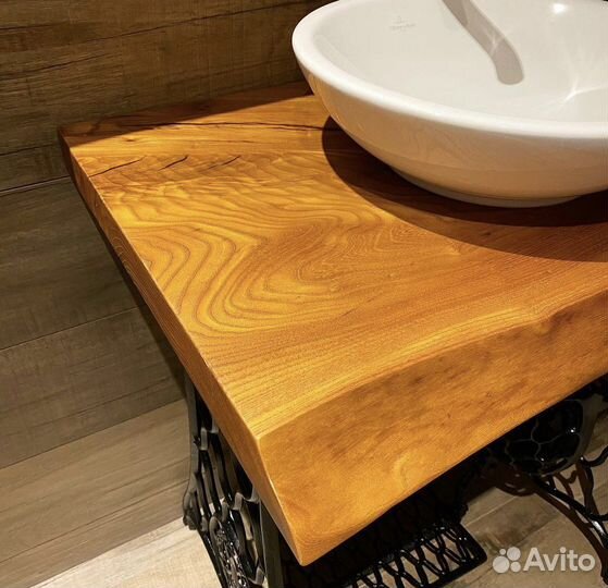 Тумба под раковину из слэба лофт