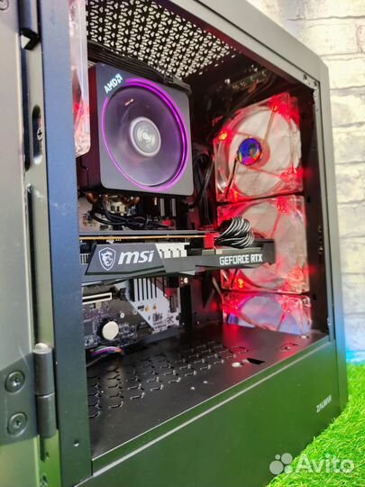 Игровой пк Ryzen 7 2700x RTX 3060 Ti RAM 16 SSD 24