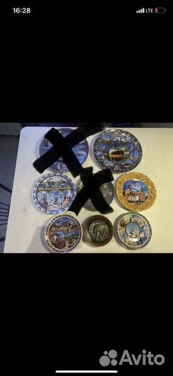 Сувенирные тарелки из разных городов России