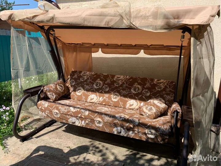 Качели садовые премиум