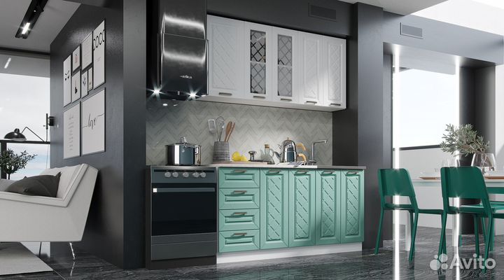 Кухонный гарнитур 1,6 м Новый / Доставка 1-5 дней