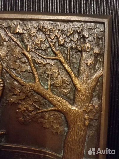 Картина, плакетка, барельеф, чеканка. Винтаж