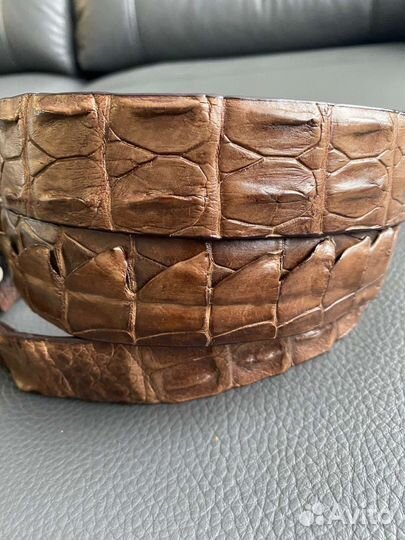 Ремень мужской из крокодила