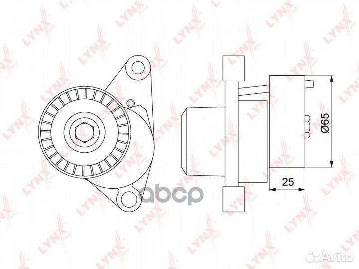 Ролик натяжной приводного ремня PT3178 lynxauto