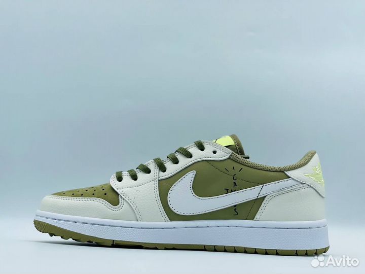 Кроссовки Nike air jordan 1 low travis scott golf