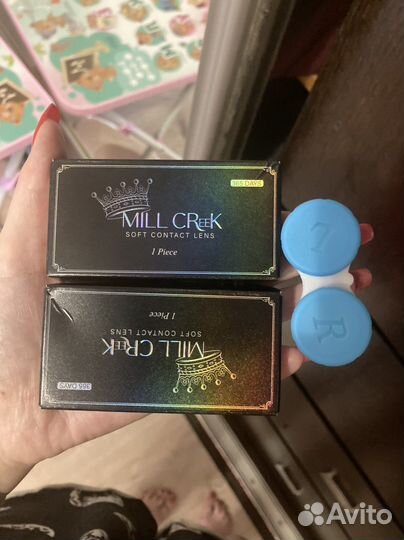 Линзы для глаз цветные -7.00