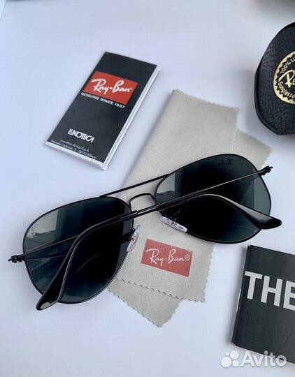 Солнцезащитные очки ray ban aviator черные